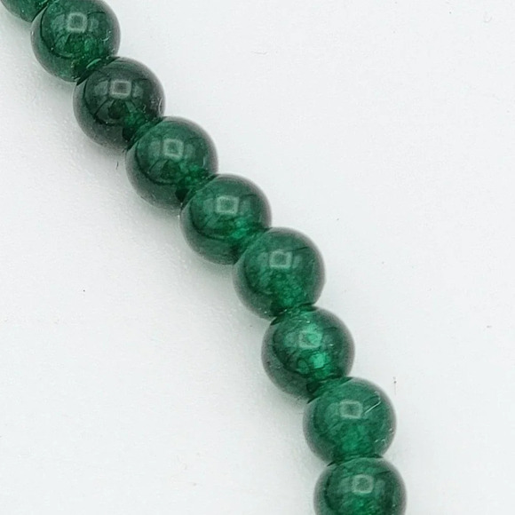 Malachite Beads 316 L Stainless Steel 1.75" Pendant 20" Green Quartzite Necklace - Picture 5 of 15